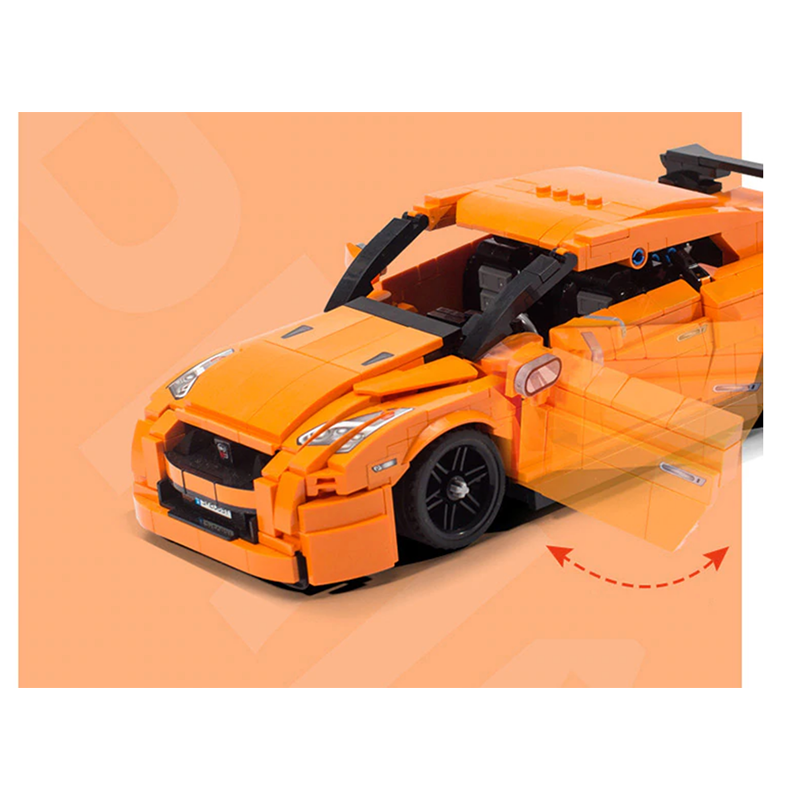 SY8407 - R35 GTR Godzilla Orange - vue 5 | Power Blockz
