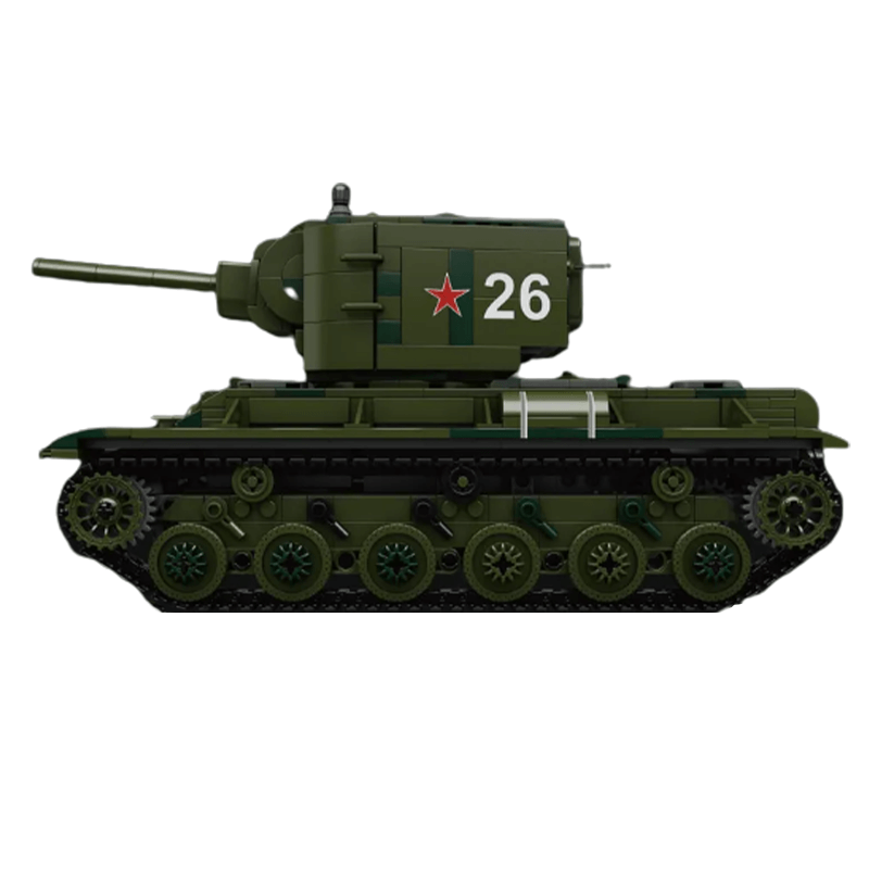 Mould King 20026 - Remote controlled KV-2 tank - vue 2 | Power Blockz