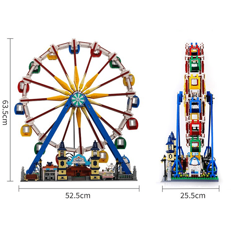 Mould King 11006 - Motorised Ferris Wheel - vue 2 | Power Blockz