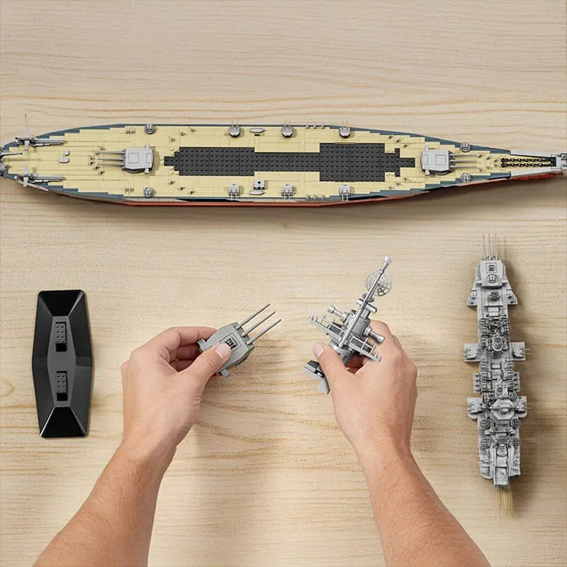 12GO 98009 - USS Montana Battleship - vue 10 | Power Blockz