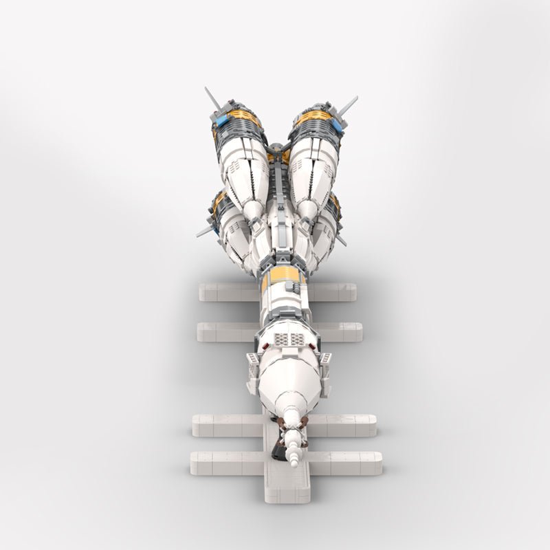 Gobricks MOC-109502 - Soyuz-FG Rocket - vue 6 | Power Blockz