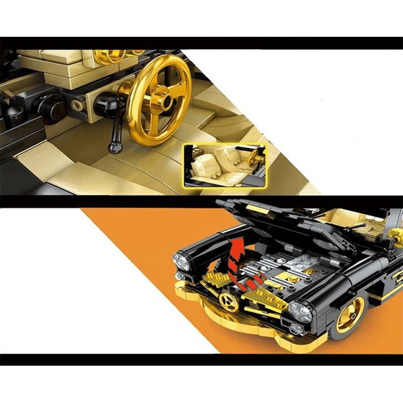 Mould King 10005 - Classic Gullwing Sports Coupe - vue 4 | Power Blockz