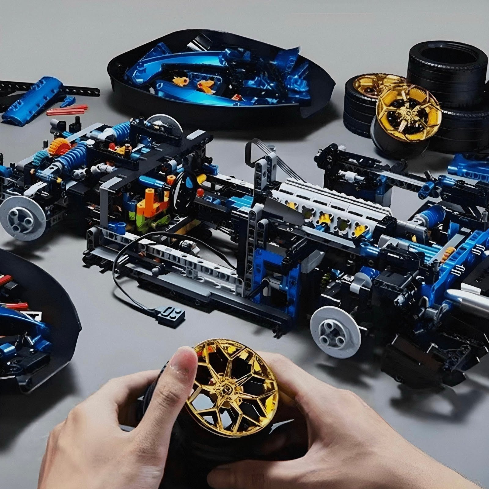 KBOX 10520 - Static Version - V12 Italian Bull Supercar - vue 4 | Power Blockz