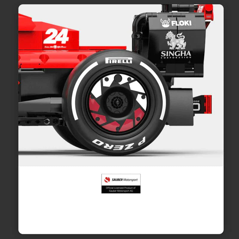 Rastar 94400 - Static Version - Official 2022 Alfa Romeo F1 - vue 3 | Power Blockz