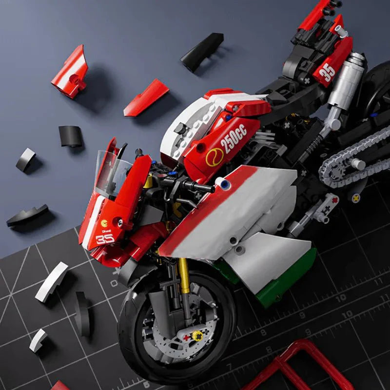 Panlos 76001 - Track-Ready Sport Bike - vue 7 | Power Blockz