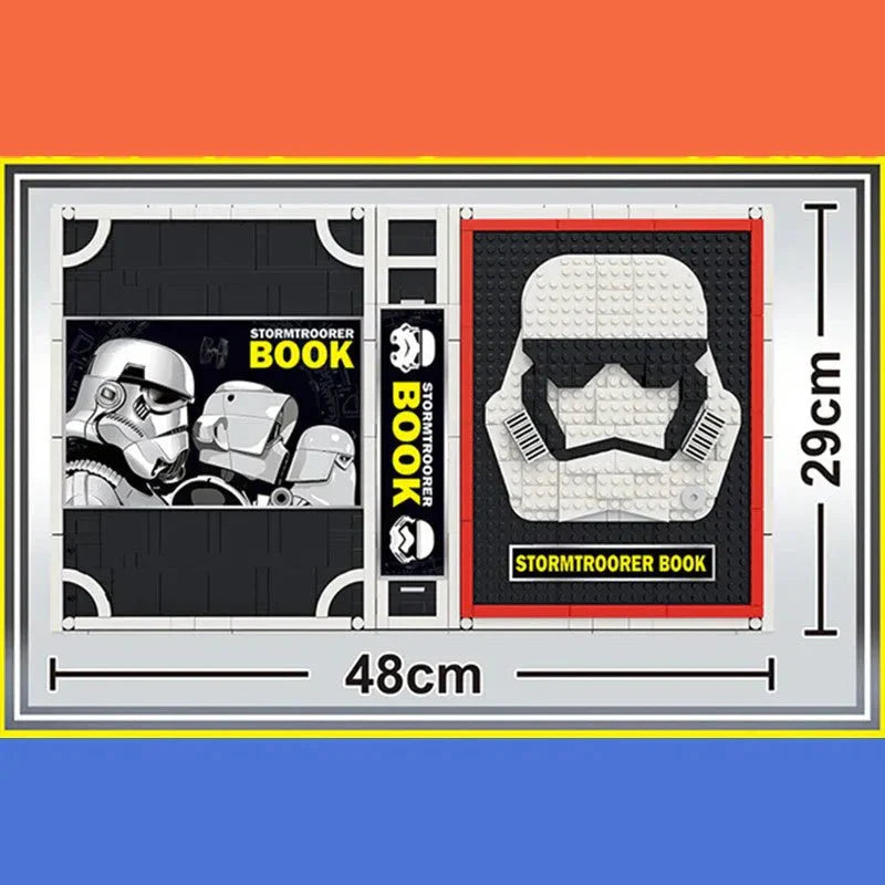 Power Blockz MOC 13003 - Star Wars Stormtrooper Book Bricks Toy - vue 2 | Power Blockz