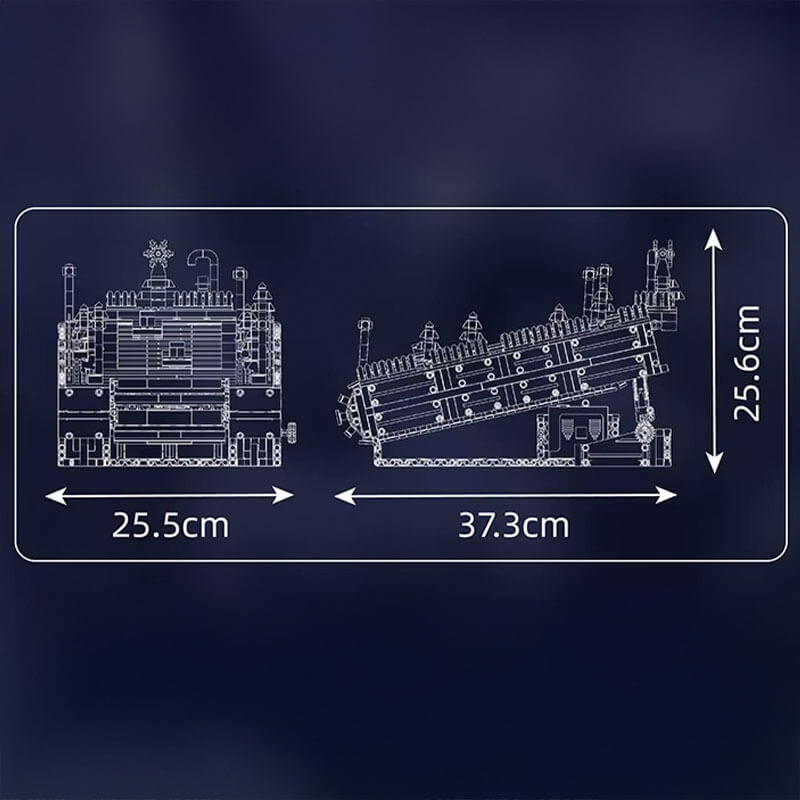 Mould King 10158 - Motorized Ski Resort - vue 8 | Power Blockz