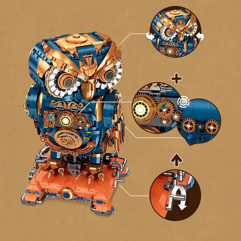 Jiestar J9171 - Steampunk Owl Creator - vue 2 | Power Blockz