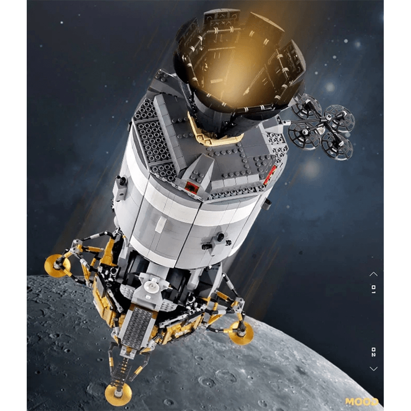 Mould King 21006 - Apollo Spacecraft - vue 6 | Power Blockz