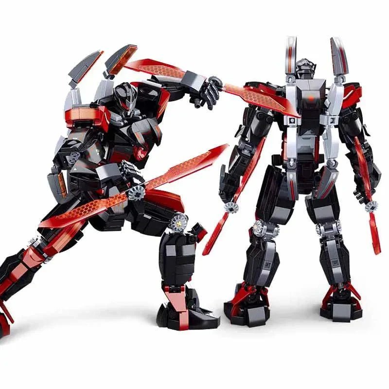 Dark Wanderer Transformed Mech Robot Warrior Bricks Toy | 585pcs - Dark Wanderer Transformed Mech Robot Warrior Bricks Toy - vue 4 | Power Blockz