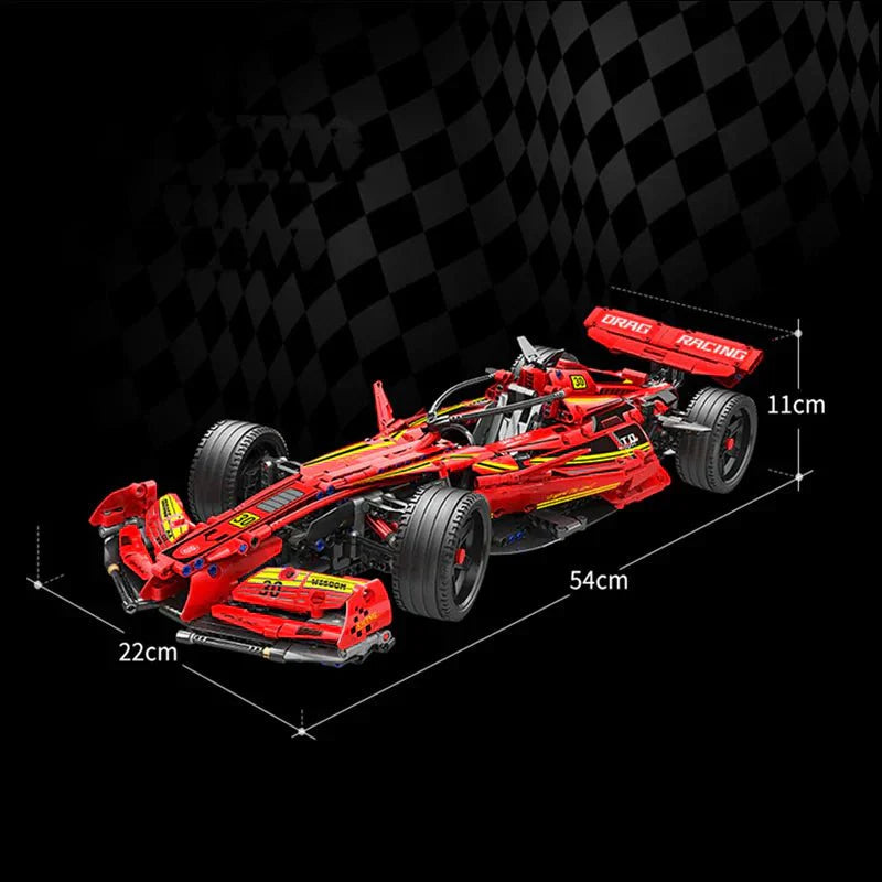 1:8 Scale Formula Racer | 1321pcs - 1:8 Scale Formula Racer - vue 4 | Power Blockz