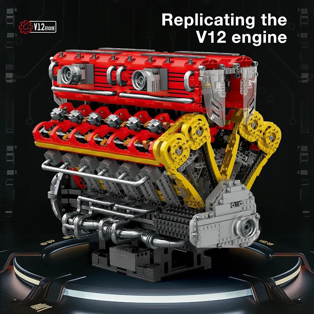 Reobrix 33017 - Naturally Aspired V12 Engine - vue 5 | Power Blockz