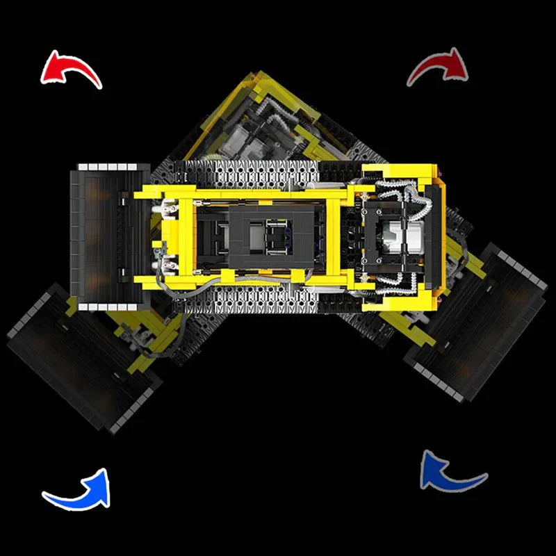 Happy Build YC-22007 - RC Compact Track Loader - vue 5 | Power Blockz