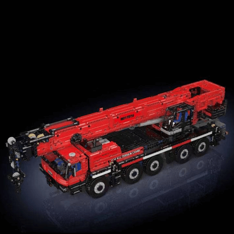Mould King 17073 Yellow - Construction Crane Remote Control - vue 4 | Power Blockz