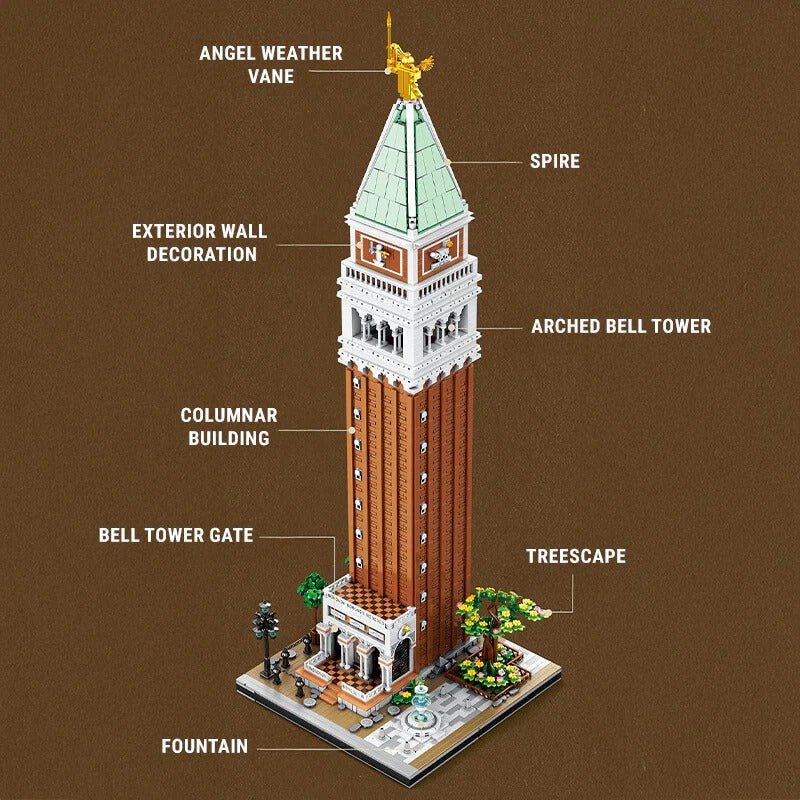 Reobrix 55013 - Venetian Bell Tower - vue 4 | Power Blockz