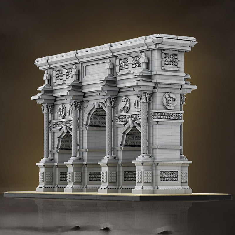 GOBRICKS MOC A0897 - The Ultimate Arc de Triomphe du Carrousel - vue 6 | Power Blockz