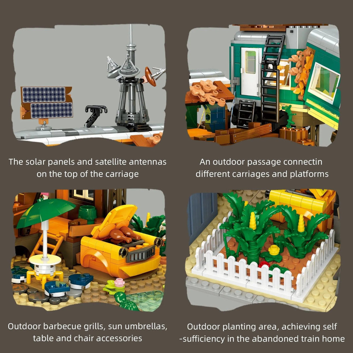 JIESTAR 59167 - Train Park Modular Buildings - vue 6 | Power Blockz