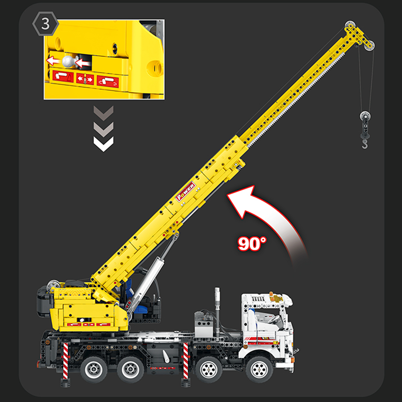 Reobrix 22007 PF - Crane Truck Remote Control - vue 7 | Power Blockz