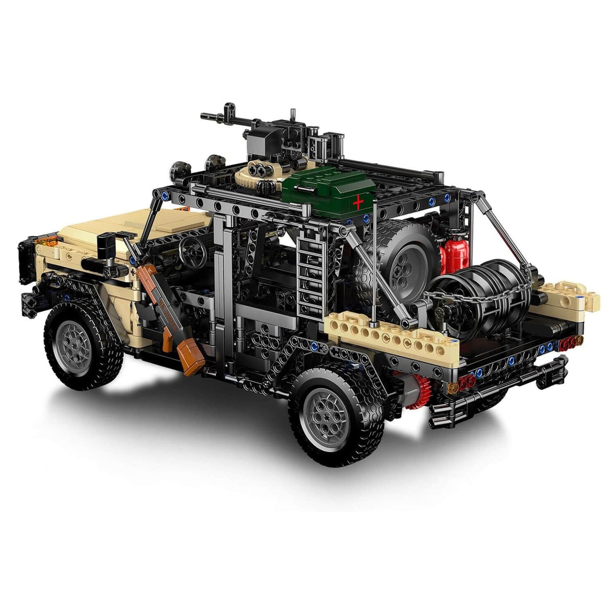 Mould King 20041 - RC Air Assault Tactical Vehicle - vue 3 | Power Blockz