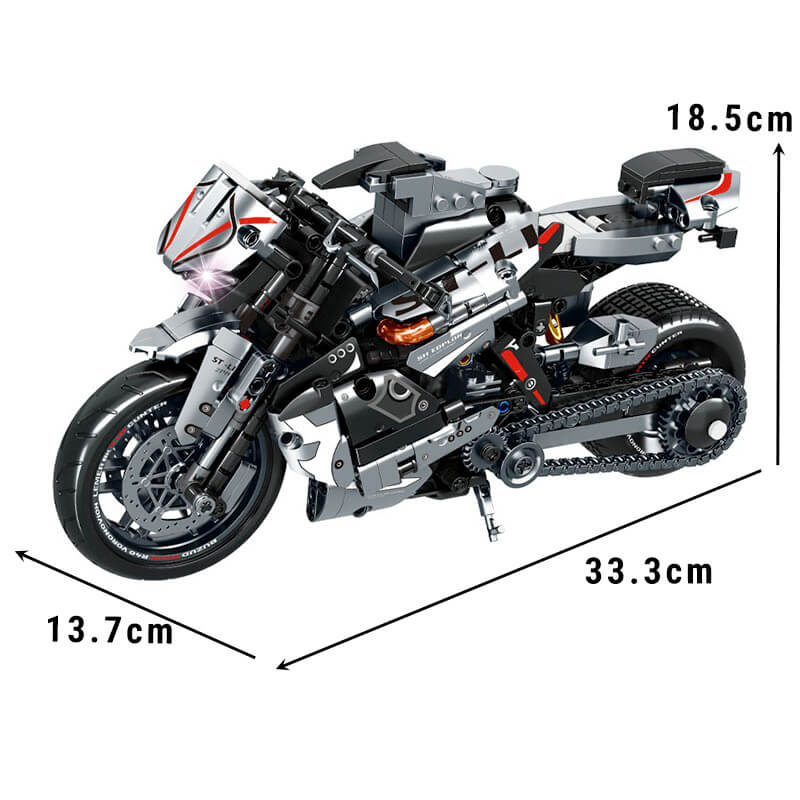 LEIBAO 8163 - Japanese Collector Motorcycle - vue 7 | Power Blockz