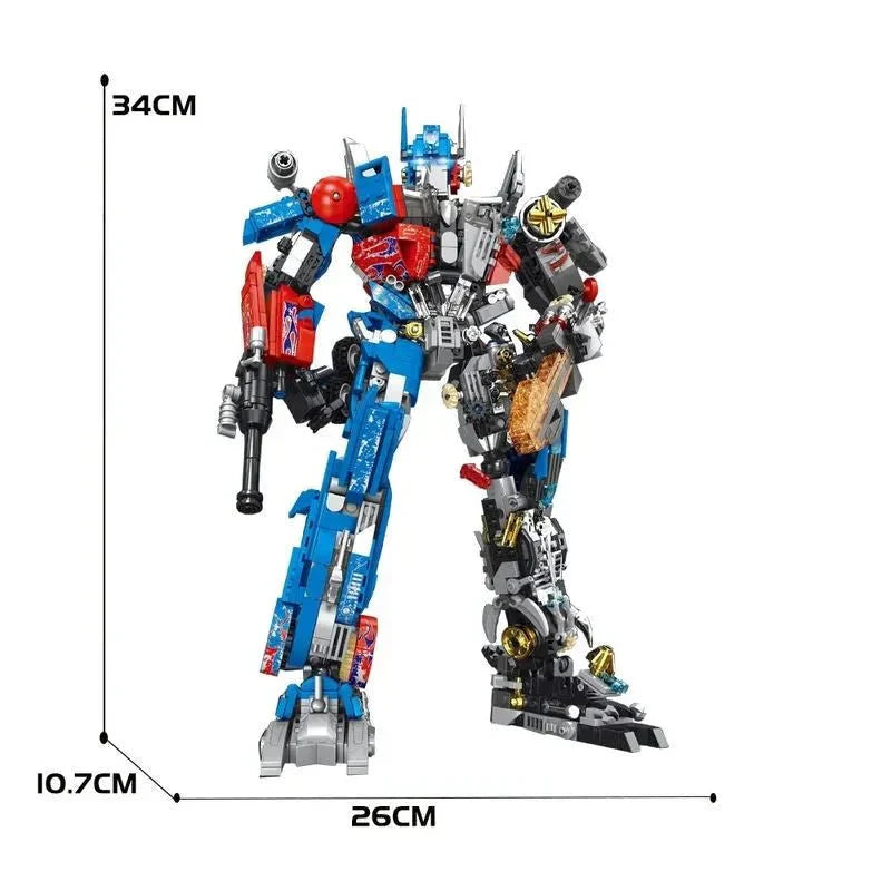 LW 7038 - Optimus Prime Mecha Justice Robot Bricks Toy - vue 8 | Power Blockz