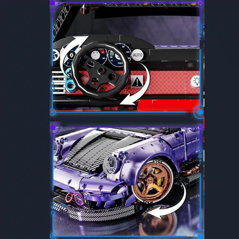 KBOX K-10544 - Static Version - Widebody 911 Retro Street Coupe - vue 12 | Power Blockz