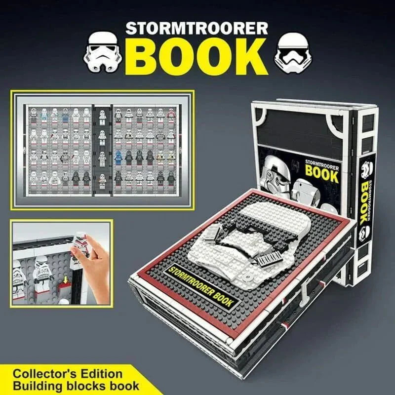 Power Blockz MOC 13003 - Star Wars Stormtrooper Book Bricks Toy - vue 4 | Power Blockz