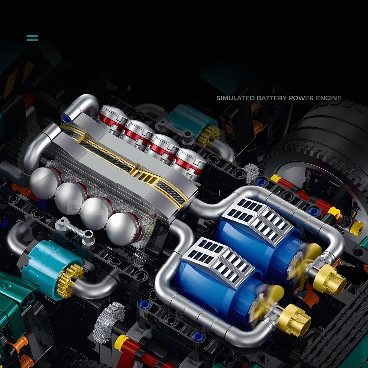 Guly 10621 - Static Version - Retro V6 33 Stradale Supercar - vue 5 | Power Blockz