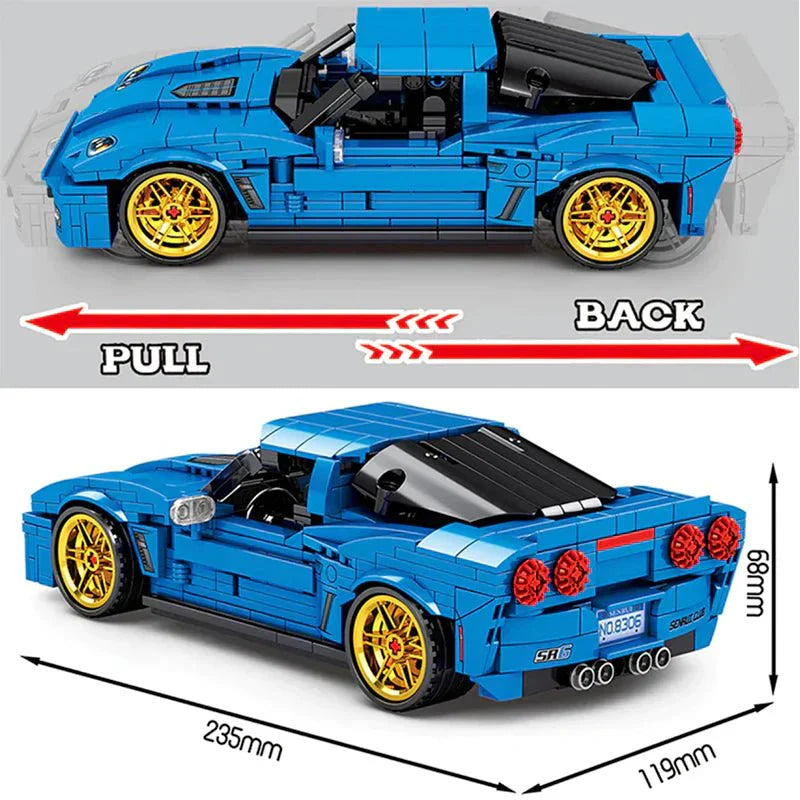Sembo SY8306 - American V8 Sports Coupe - vue 2 | Power Blockz