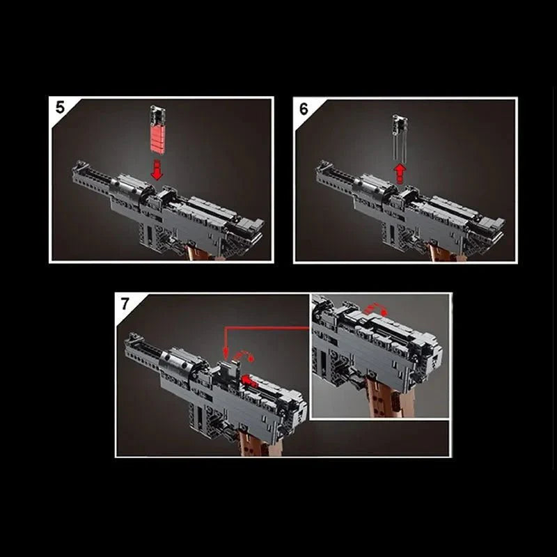 Mould King 14011 - Mauser C96 - vue 5 | Power Blockz