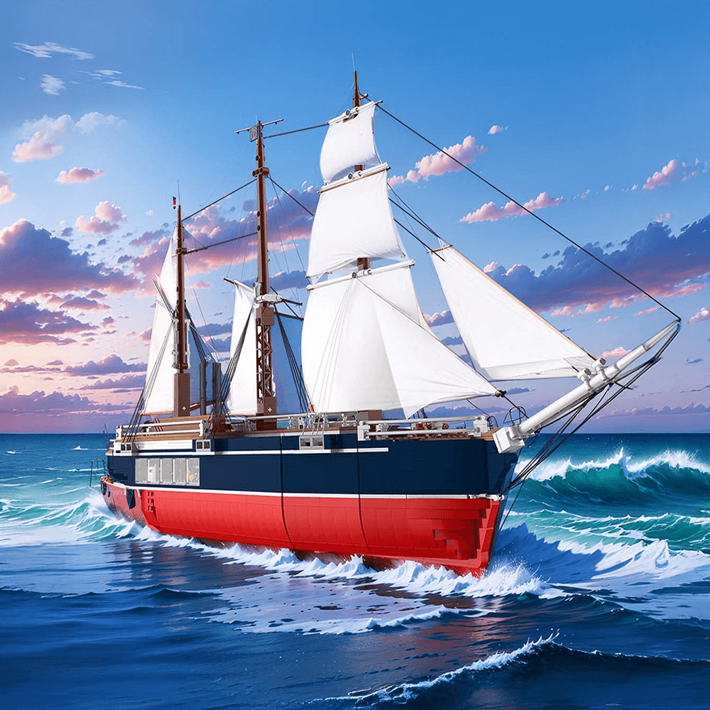 Zeghao 653008 - Classic Sailing Boat - vue 2 | Power Blockz