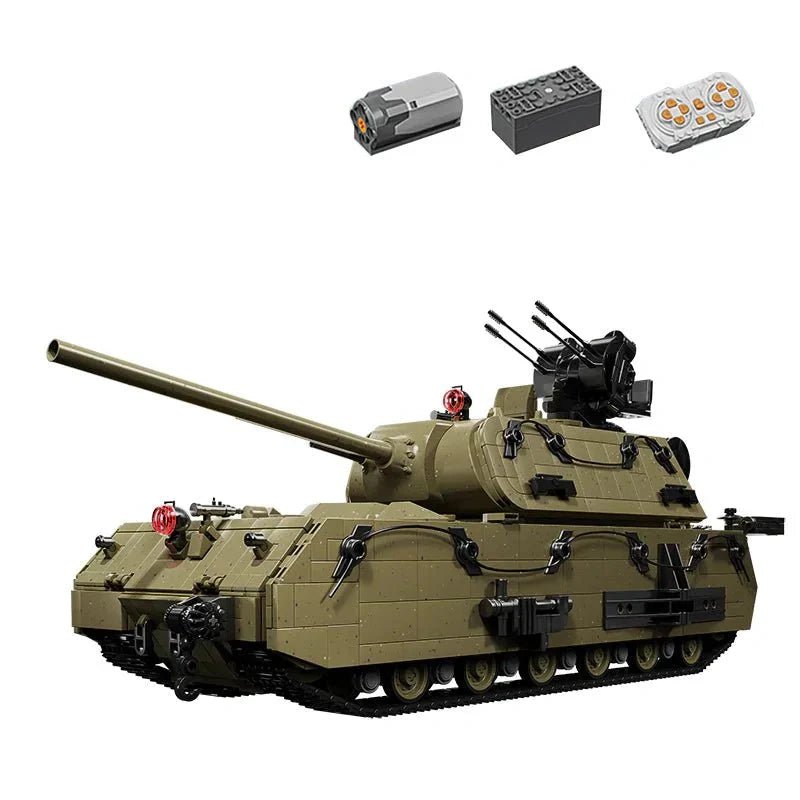 12GO 98001 - Panzer VIII Maus Tank Military - vue 6 | Power Blockz