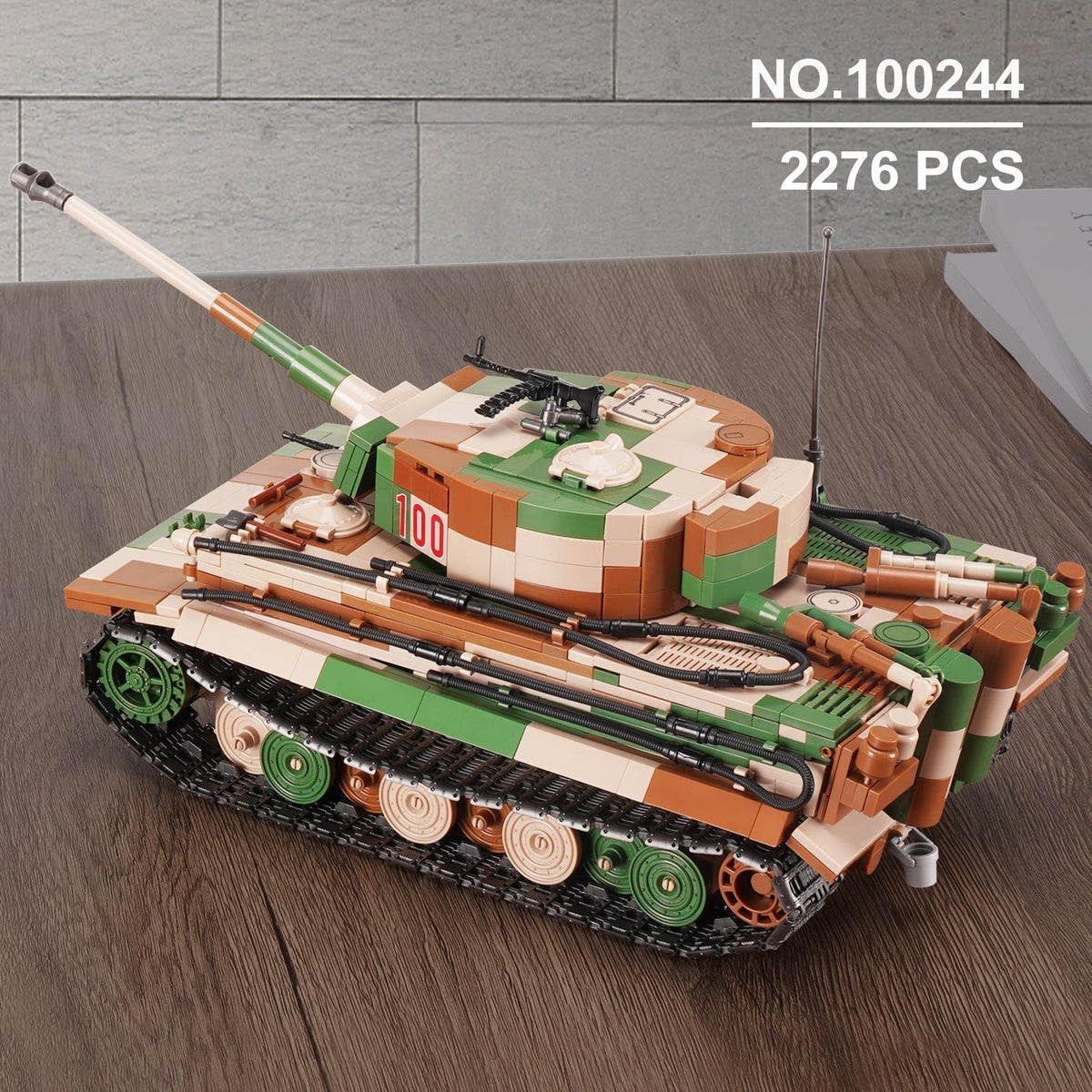 Quanguan 100244 - Tiger I Tank - vue 4 | Power Blockz