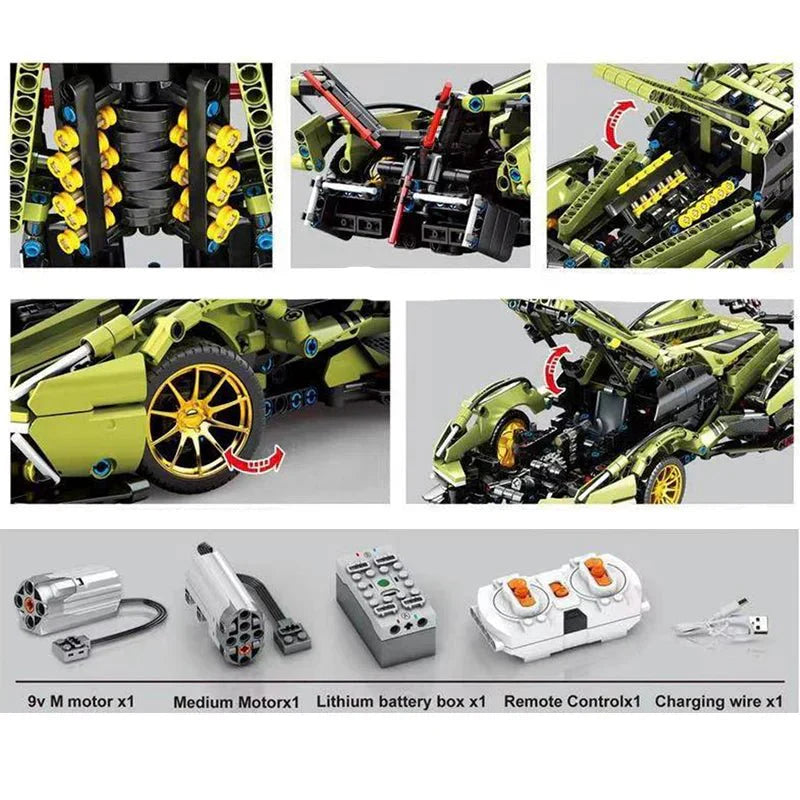 Moyu MY88001 - V12 Concept Hypercar - vue 2 | Power Blockz