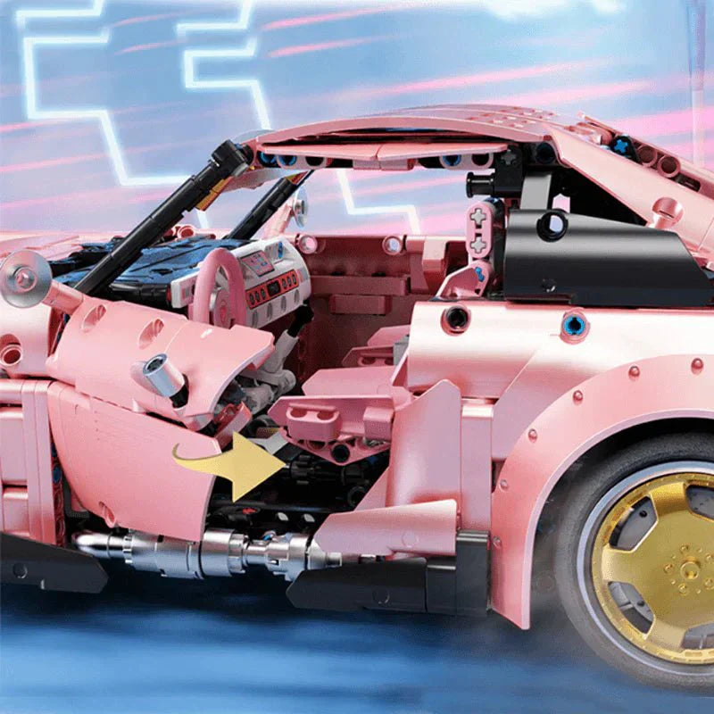TGL T5036 - Static Version - Widebody 911 Air-Cooled Pink - vue 5 | Power Blockz