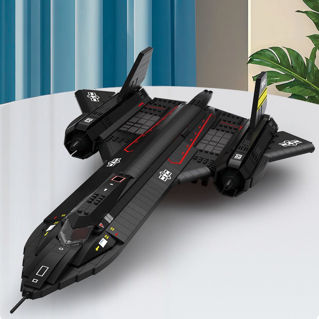 Reobrix 33041 - Sr71 Blackbird Tactical Aircraft - vue 2 | Power Blockz