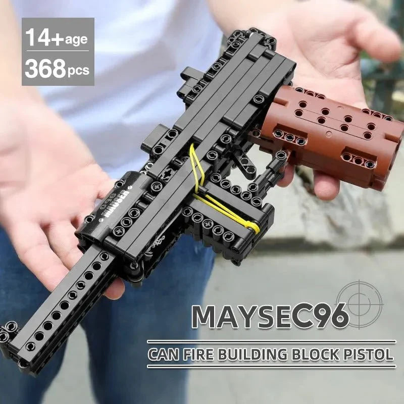 Mould King 14011 - Mauser C96 - vue 3 | Power Blockz