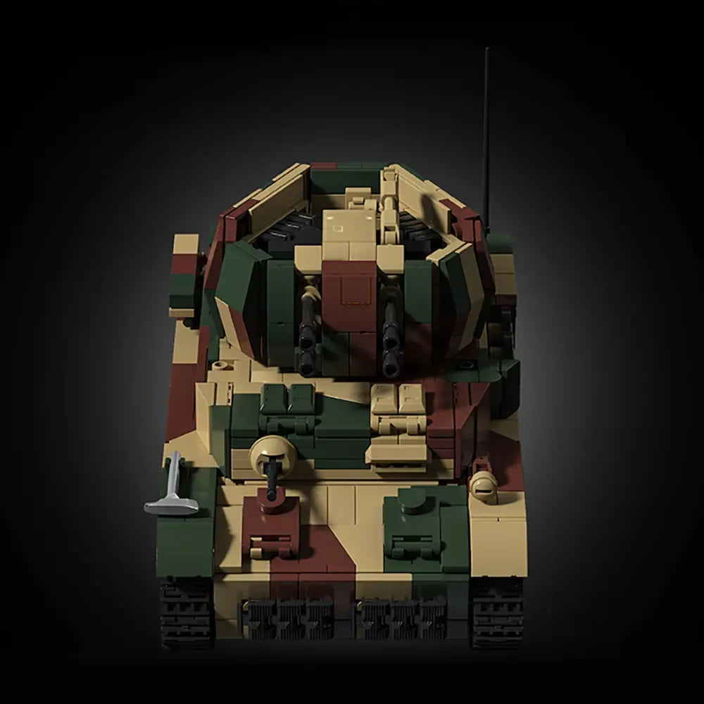 12GO 97031 - Wirbelwind Flakpanzer IV Tank - vue 10 | Power Blockz