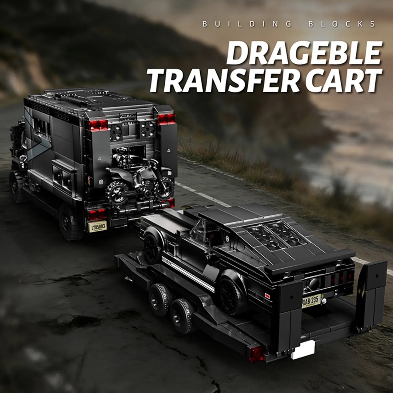 12GO 95003 - Unimog RV + Muscle Car Set - vue 4 | Power Blockz