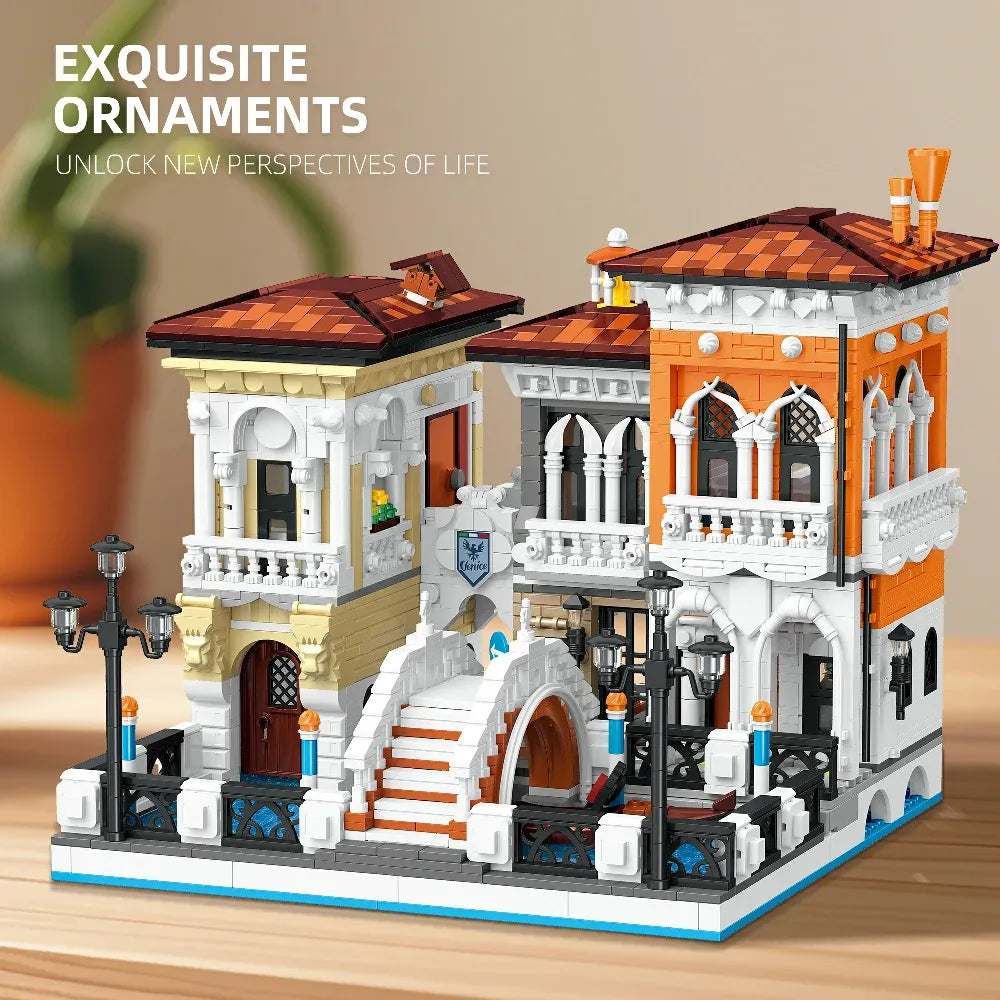 JIESTAR 57025 - The Little Venice Modular Buildings - vue 2 | Power Blockz