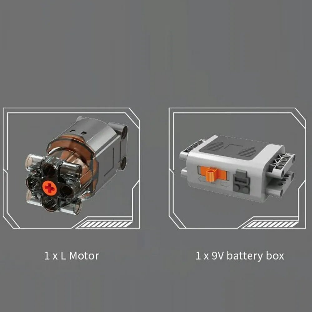 Mould King 10230 - A8 W12 Motorized Engine - vue 6 | Power Blockz