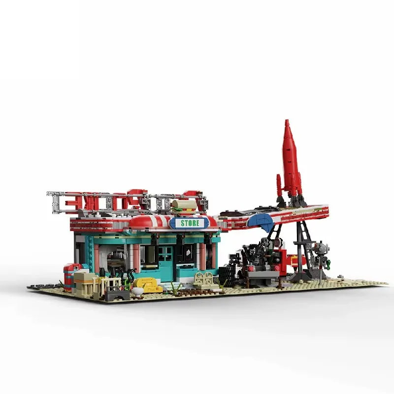 YM001 - Red Rocket Abandoned Gas Station Fallout - vue 8 | Power Blockz