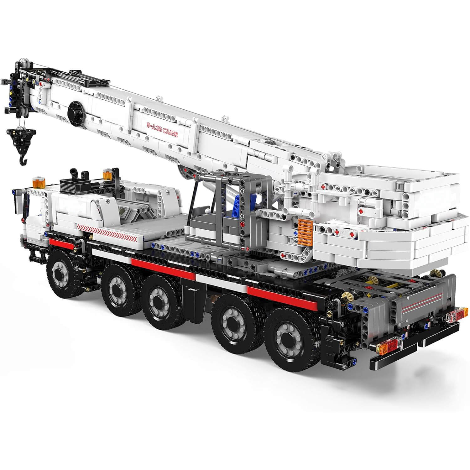 Mould King 17075 - RC All-Terrain Crane Truck - vue 3 | Power Blockz