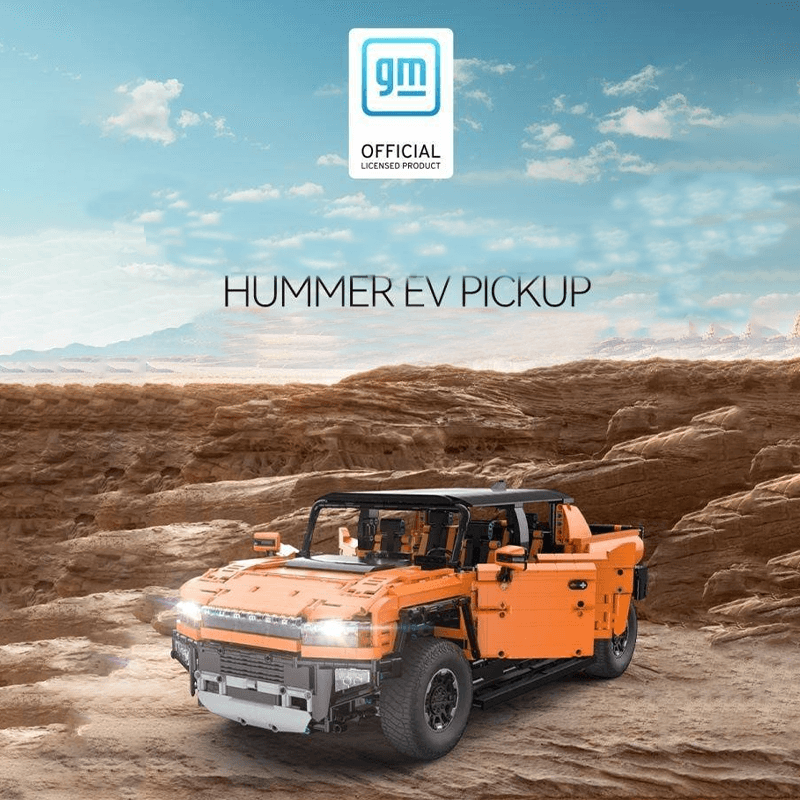 Rastar 93600 - Static Version - EV H2 Pickup RC - vue 8 | Power Blockz