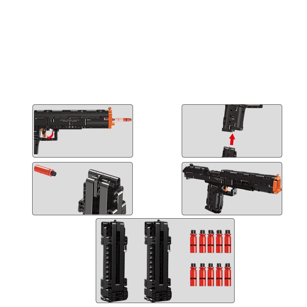 Mould King 14004S - Military Desert Eagle - vue 4 | Power Blockz