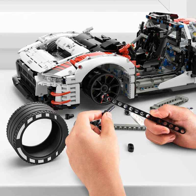 Rastar 99310 - Static Version - Audi R8 LMS GT3 - vue 4 | Power Blockz