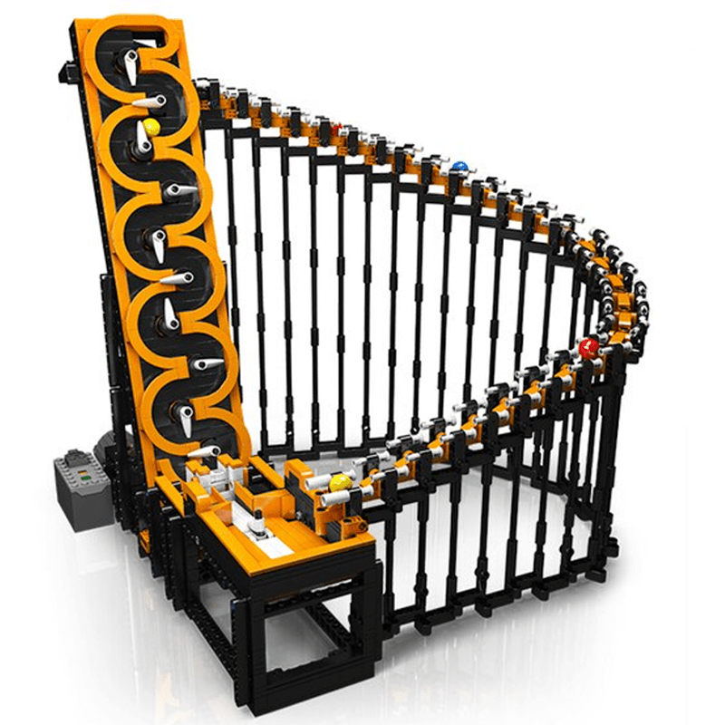 Mould King 26008 - Motorised GBC Harp Track Marble Run | Power Blockz