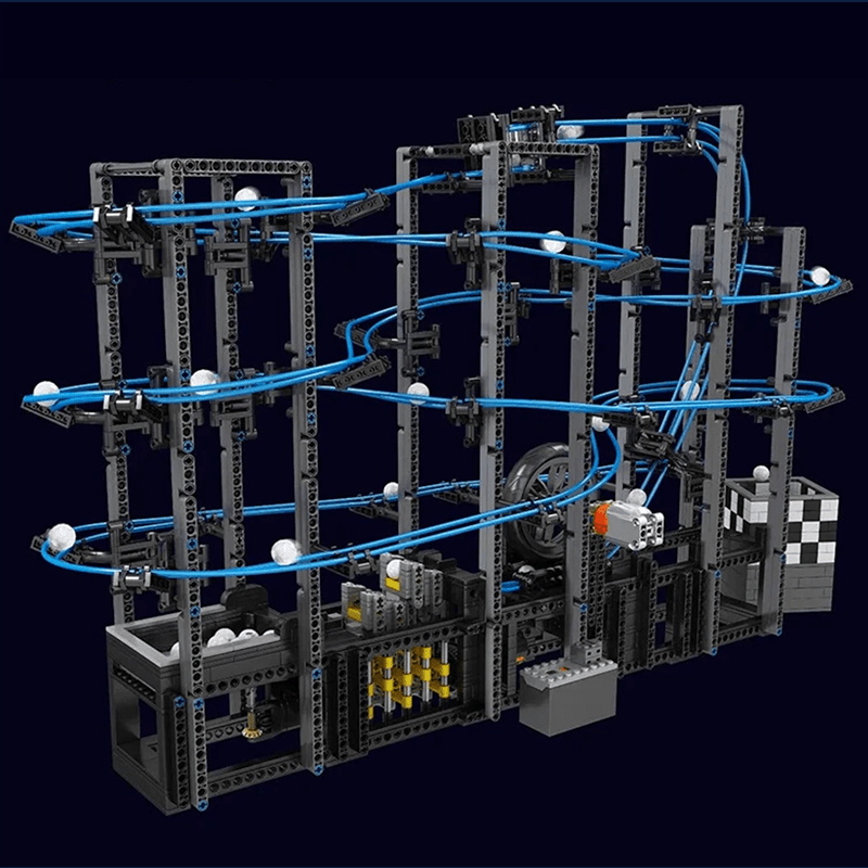 Mould King 26002 - Motorised GBC Marble Run - vue 3 | Power Blockz