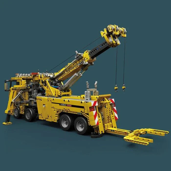 Mould King 17028 - Red - RC Rescue Utility Truck - vue 3 | Power Blockz