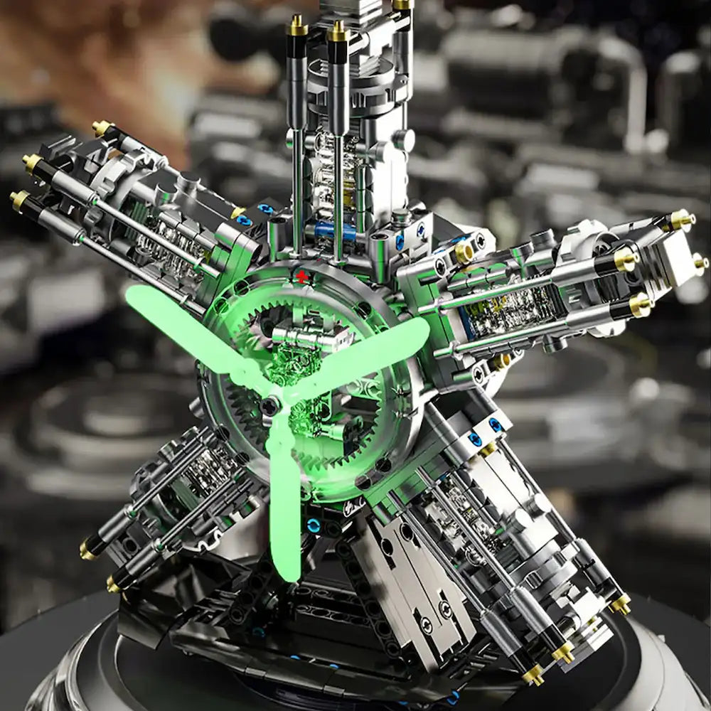 GOQI GQ3700 - 5-Cylinder Radial Engine - vue 4 | Power Blockz